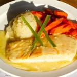 House of Beef Salmon Filet dinner